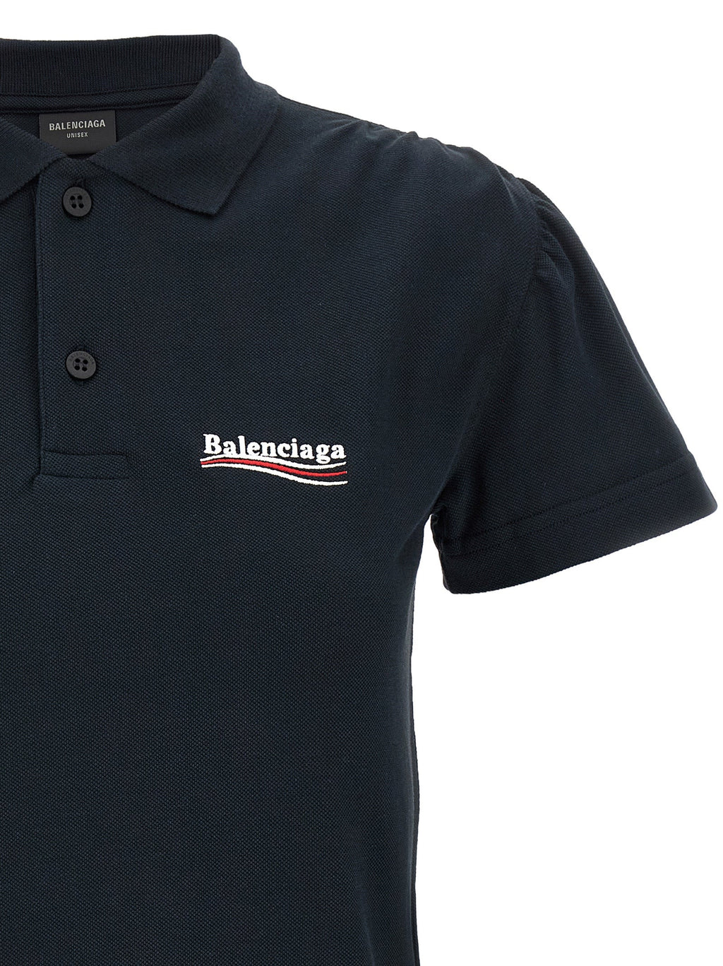 Balenciaga Blue Cotton Polo Shirt Balenciaga