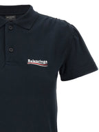 Balenciaga Blue Cotton Polo Shirt Balenciaga