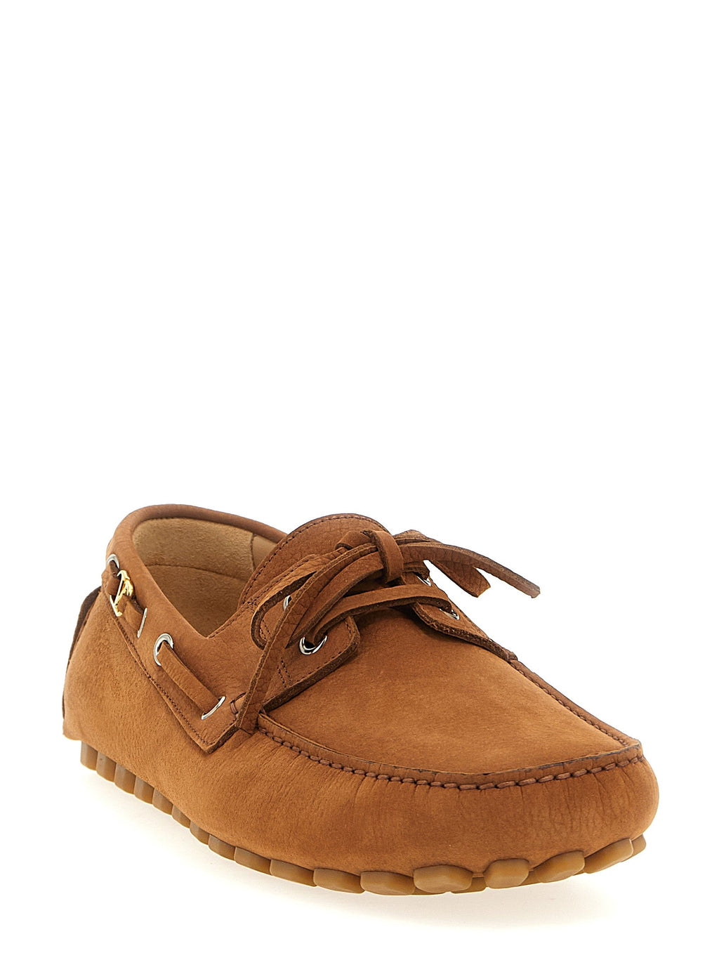 Valentino Garavani Brown Calfskin Slip-On Loafers Valentino Garavani