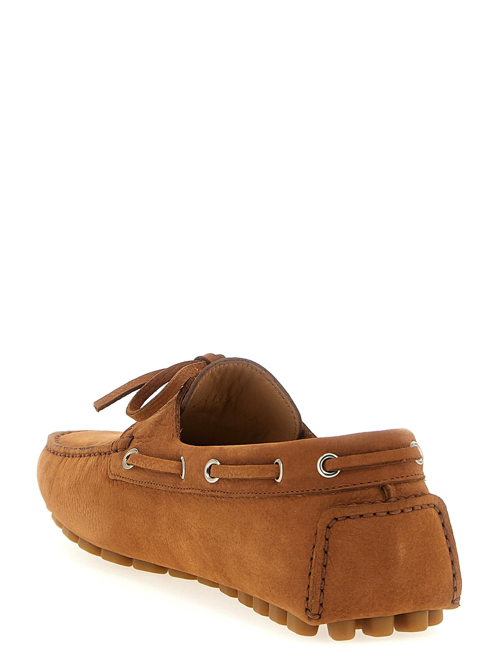 Valentino Garavani Brown Calfskin Slip-On Loafers Valentino Garavani