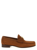 Valentino Garavani Brown Calfskin Slip-On Loafers Valentino Garavani