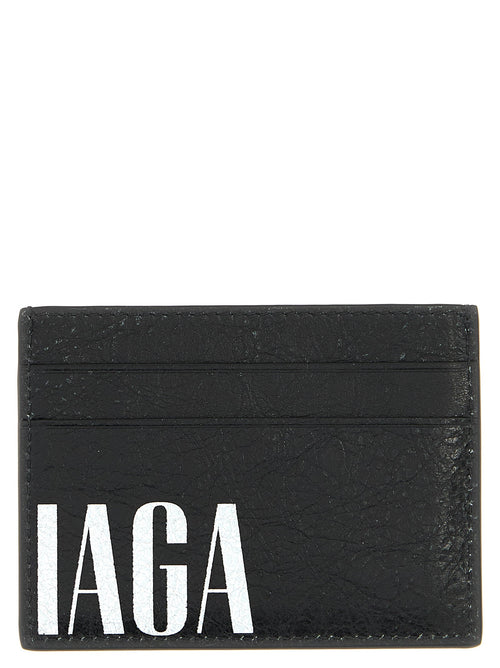 Balenciaga Bicolor Lamb Leather Cardholder Balenciaga