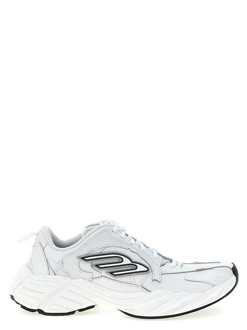 Balenciaga White Cowhide Athletic Sneakers Balenciaga