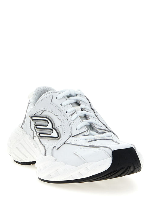 Balenciaga White Cowhide Athletic Sneakers Balenciaga