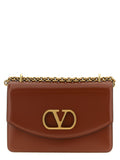 Valentino Garavani Brown Calfskin Shoulder Bag Valentino Garavani