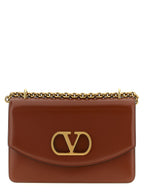 Valentino Garavani Brown Calfskin Shoulder Bag Valentino Garavani