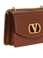 Valentino Garavani Brown Calfskin Shoulder Bag Valentino Garavani