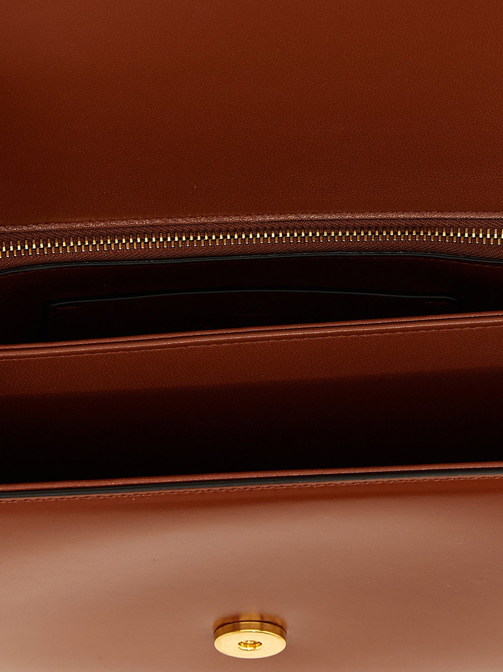 Valentino Garavani Brown Calfskin Shoulder Bag Valentino Garavani