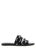 Balenciaga Black Lamb Leather Slides Balenciaga
