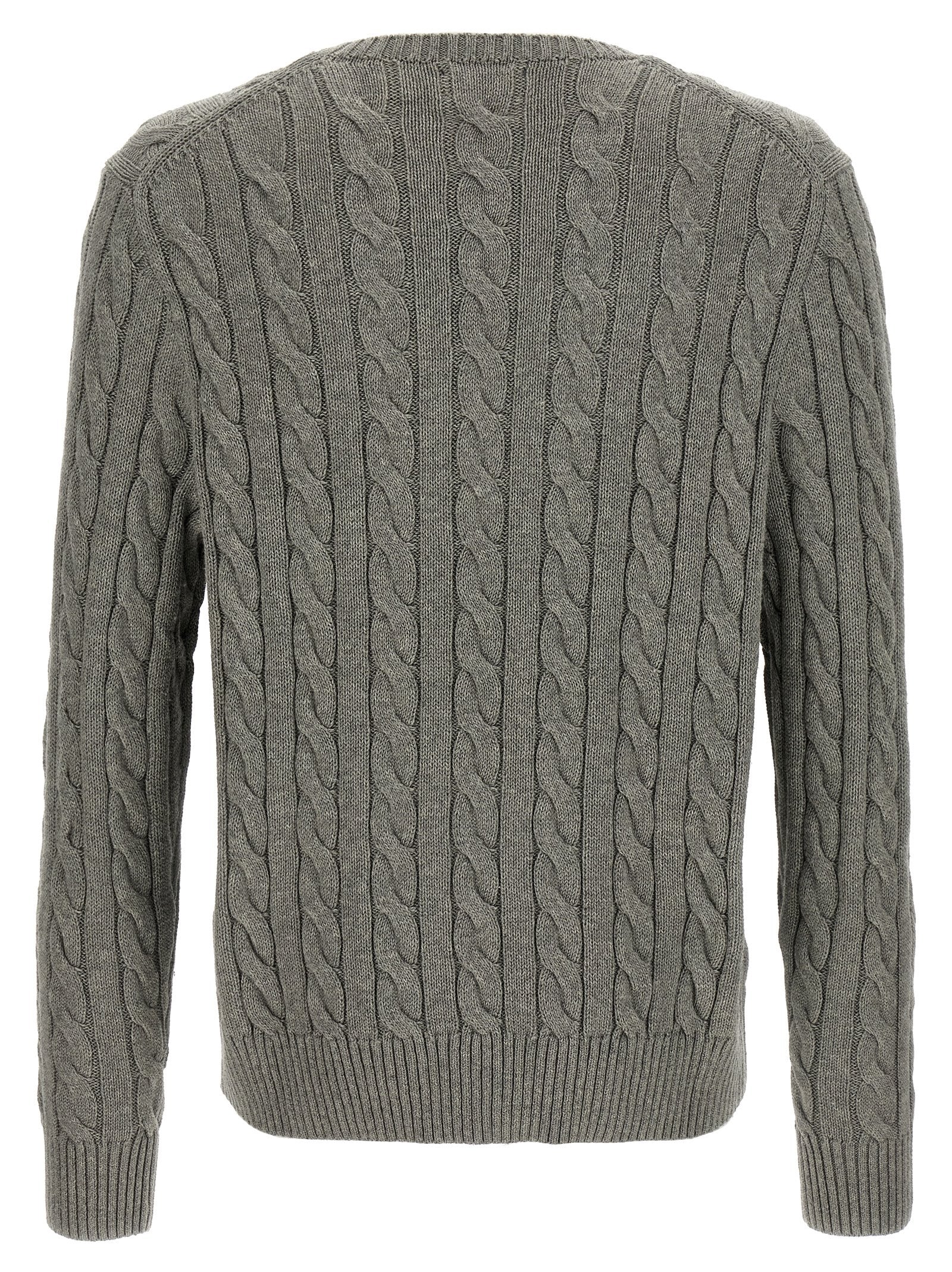 Polo Ralph Lauren Gray Cotton Cardigan Polo Ralph Lauren