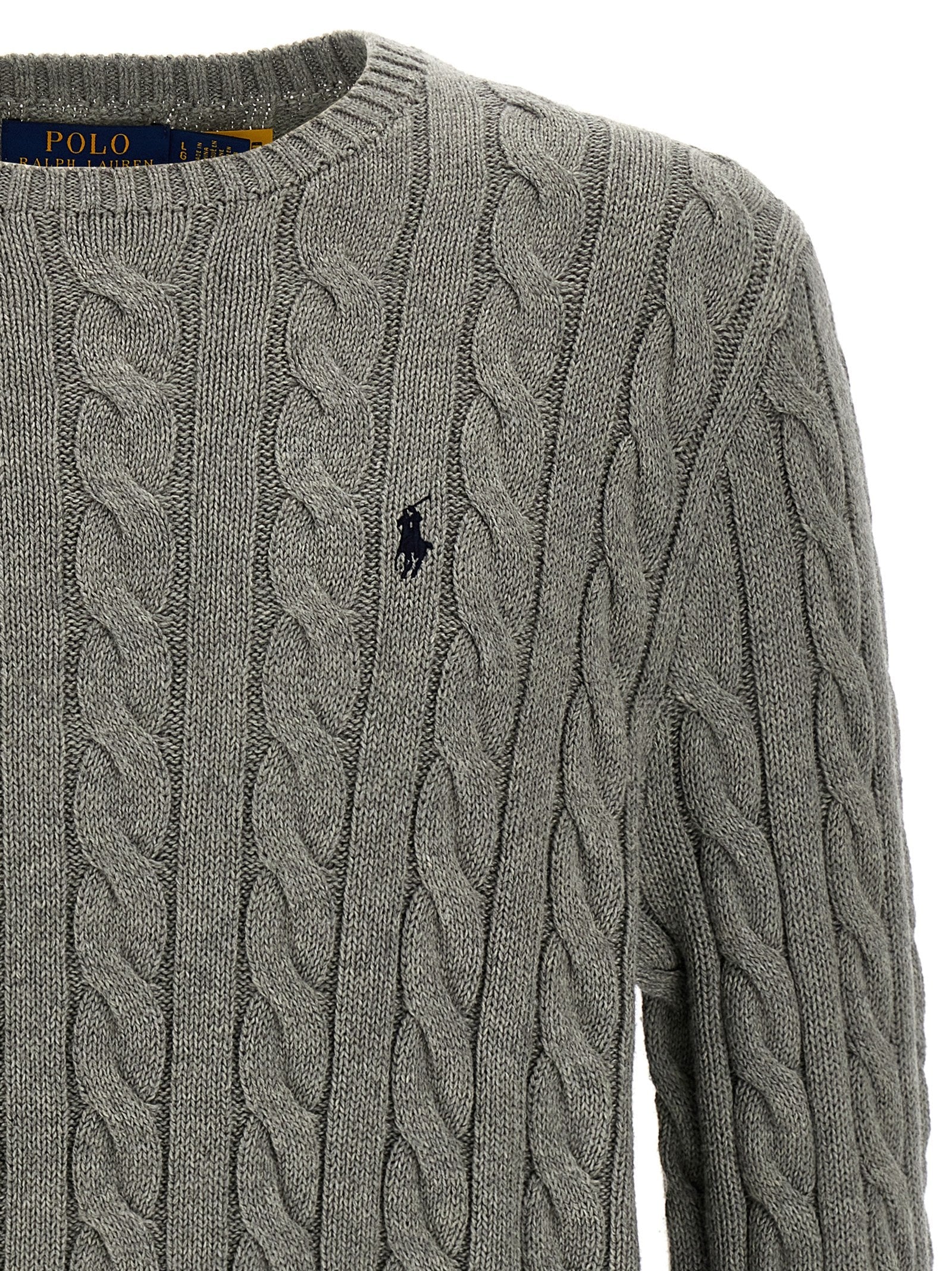 Polo Ralph Lauren Gray Cotton Cardigan Polo Ralph Lauren