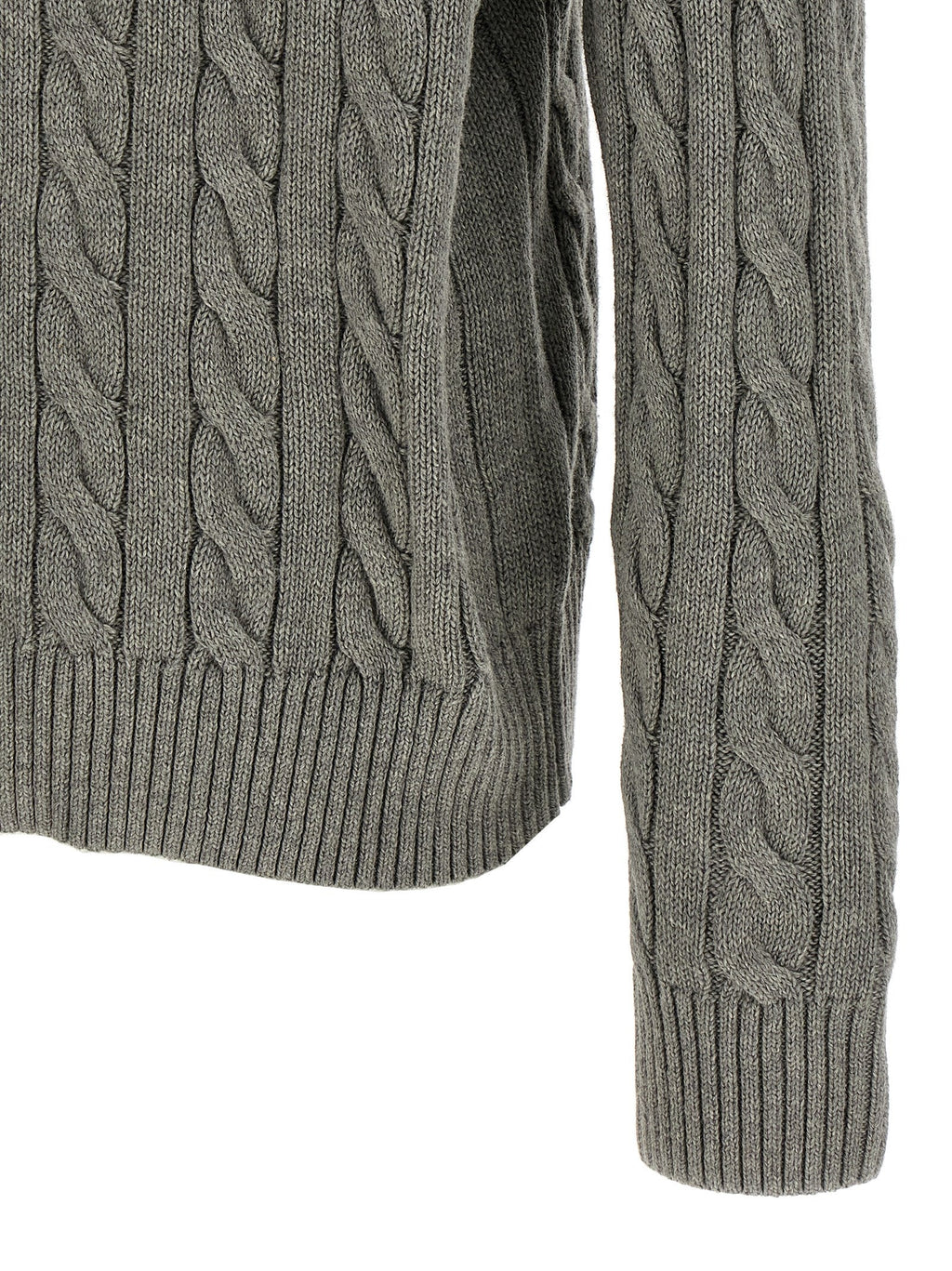 Polo Ralph Lauren Gray Cotton Cardigan Polo Ralph Lauren
