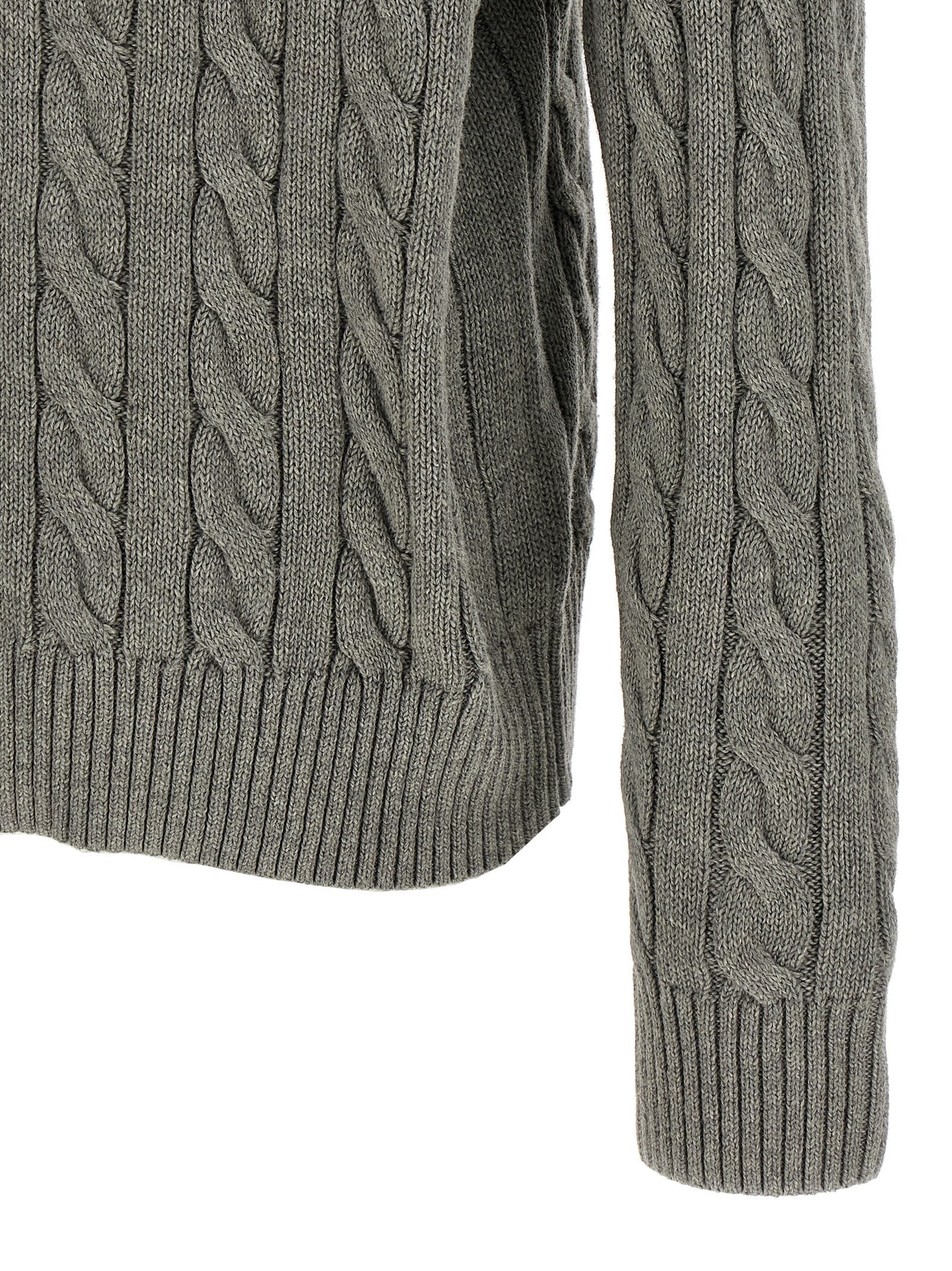 Polo Ralph Lauren Gray Cotton Cardigan Polo Ralph Lauren