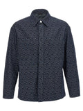 Fendi Blue Cotton Denim Jacket Fendi