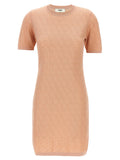 Fendi Multicolor Cotton Short Dress Fendi