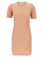 Fendi Multicolor Cotton Short Dress Fendi