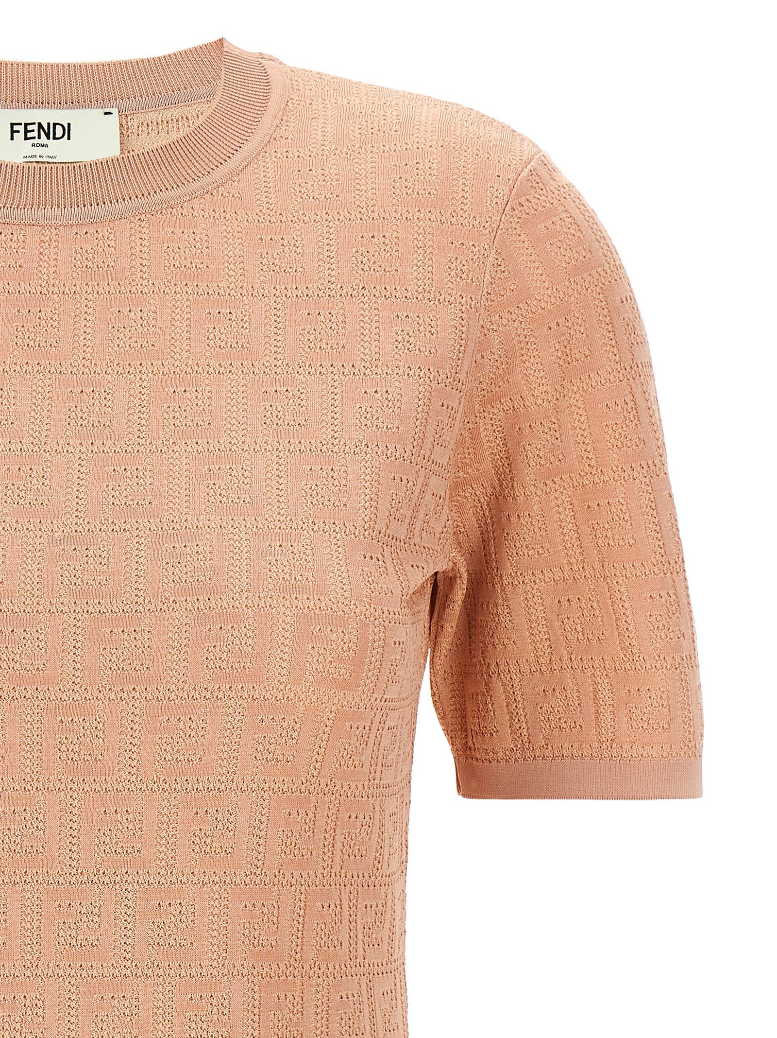 Fendi Multicolor Cotton Short Dress Fendi