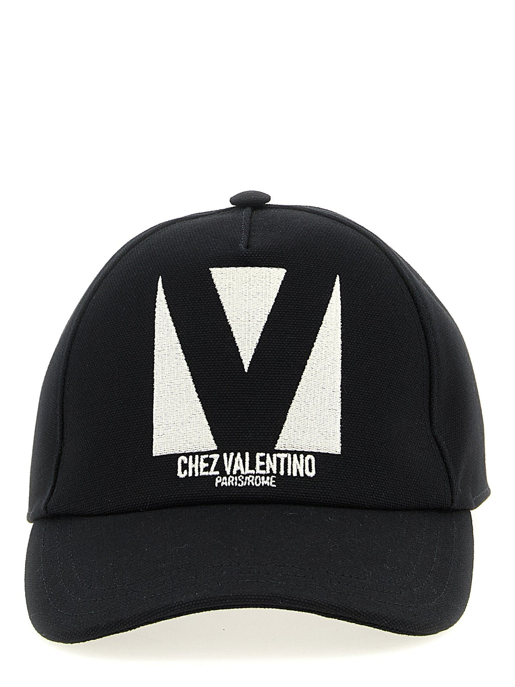 Valentino Garavani Black Cotton Cap (Baseball Hat) Valentino Garavani