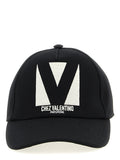 Valentino Garavani Black Cotton Cap (Baseball Hat) Valentino Garavani