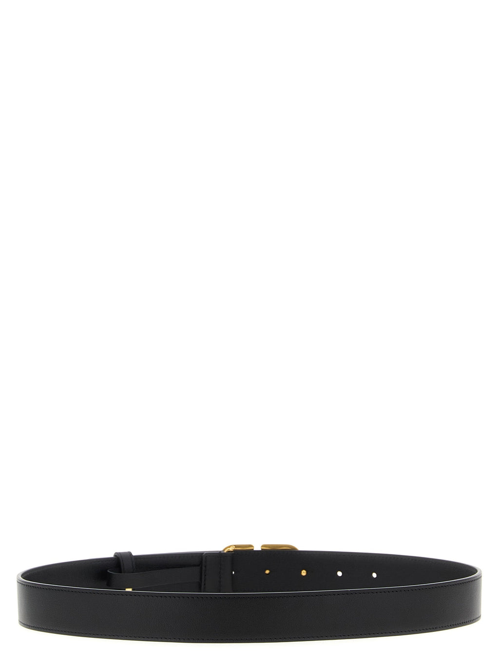 Valentino Garavani Black Calfskin Regular Belt Valentino Garavani