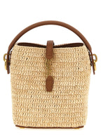 Saint Laurent Beige Raffia Crossbody Bag Saint Laurent