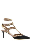 Valentino Garavani Multicolor Lamb Leather Mid Heel Pumps Valentino Garavani
