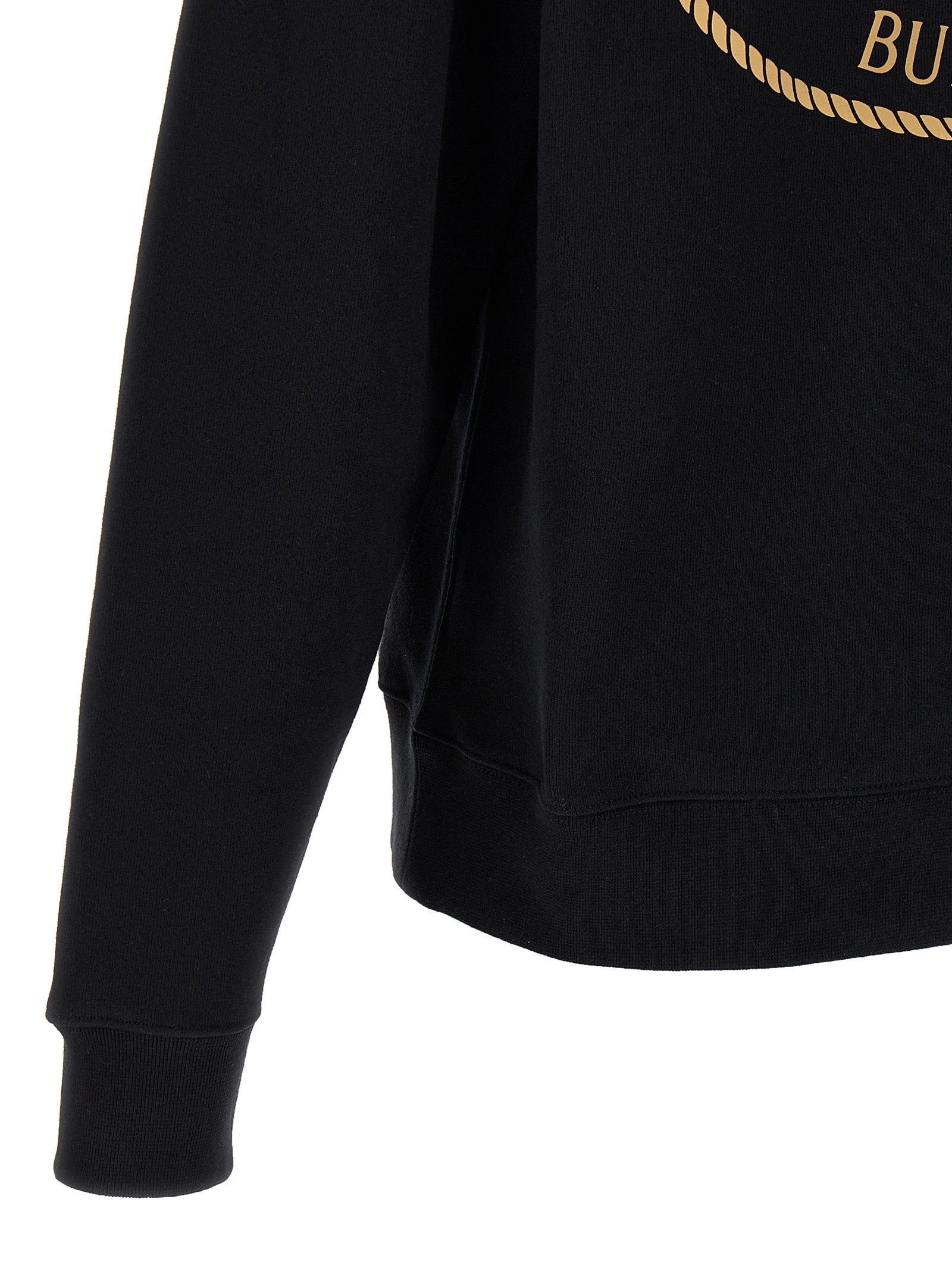Burberry Black Cotton Sweatshirt Burberry
