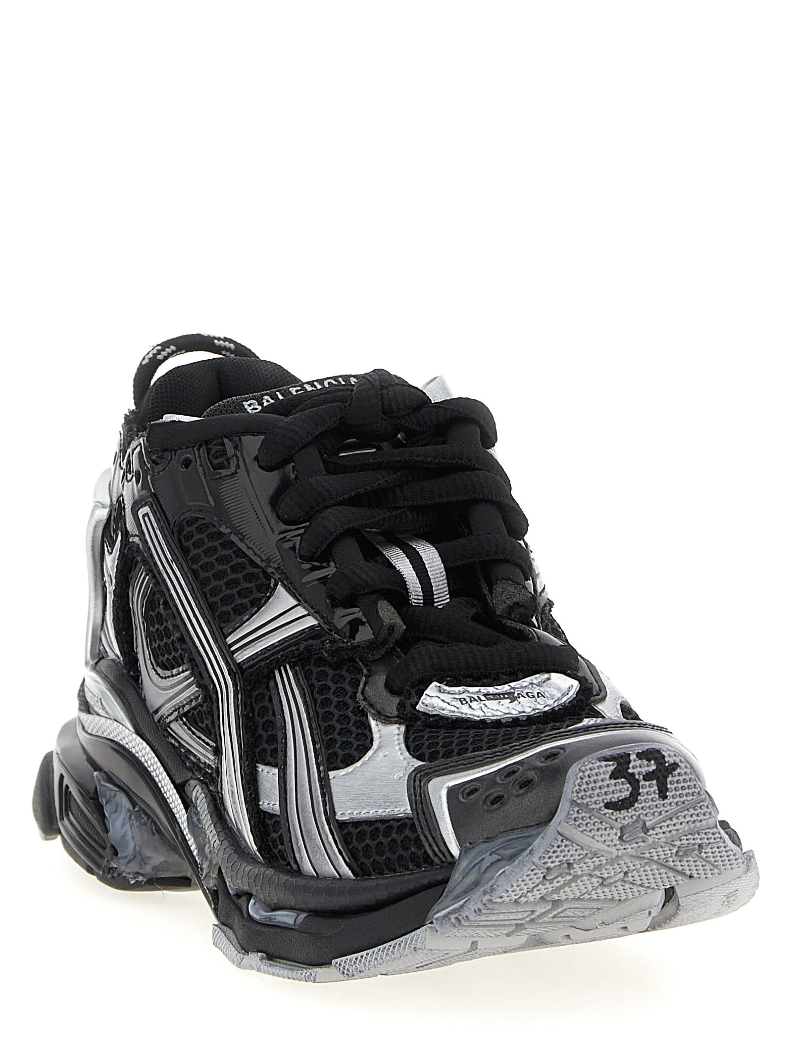 Balenciaga Black Polyethylene Athletic Sneakers Balenciaga