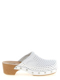 Balenciaga White Calfskin Clogs Balenciaga