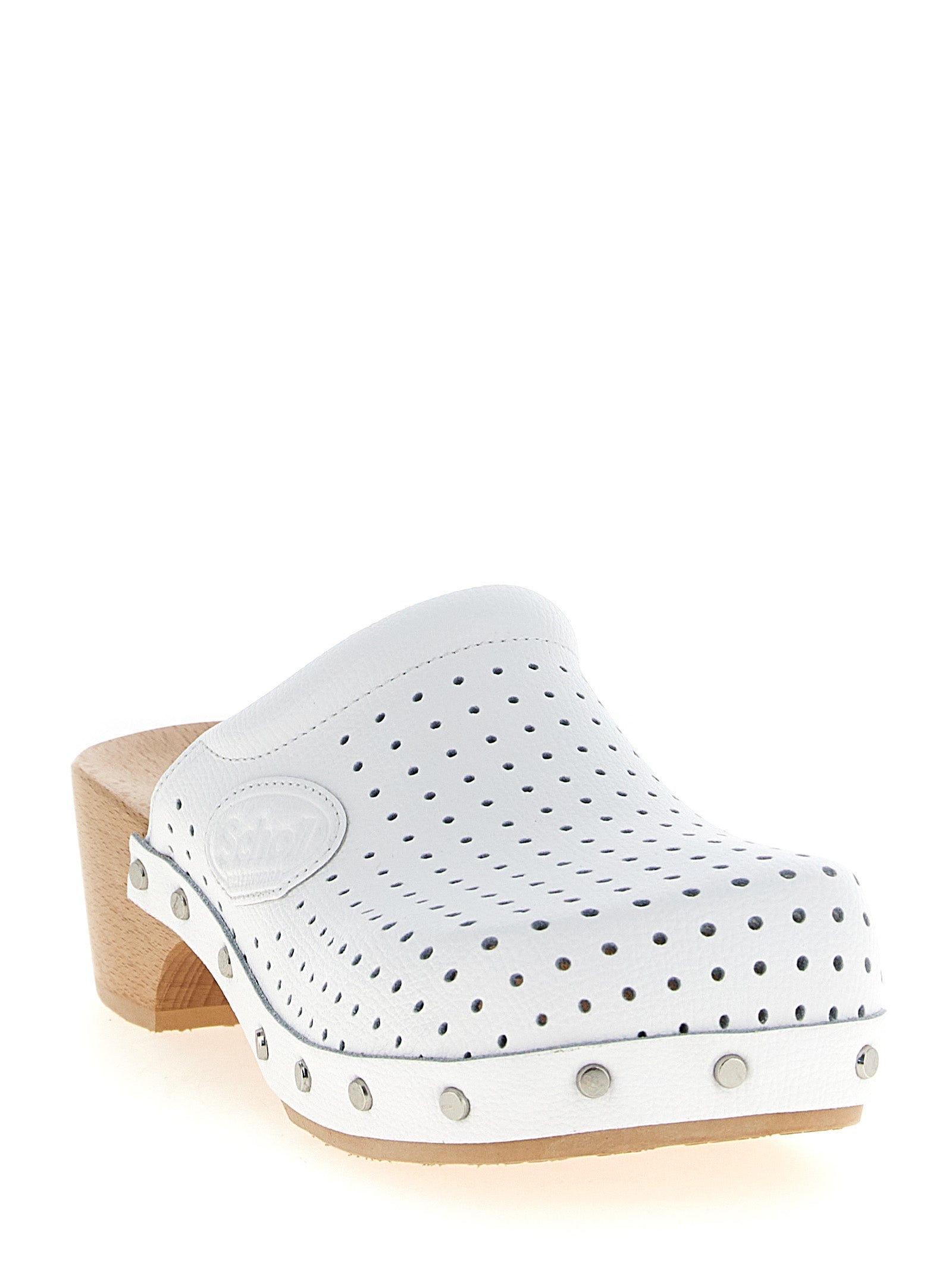 Balenciaga White Calfskin Clogs Balenciaga