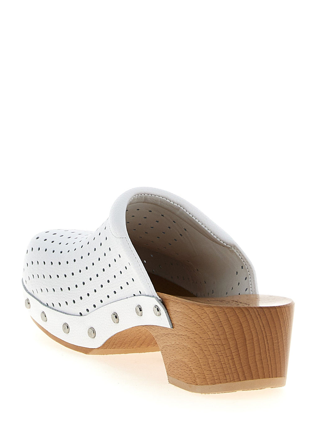 Balenciaga White Calfskin Clogs Balenciaga