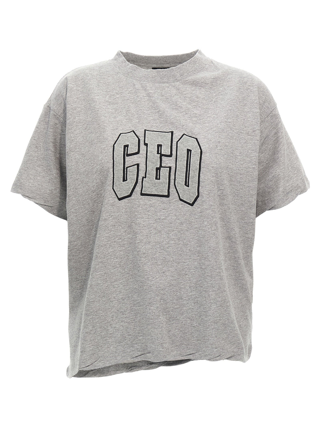 Balenciaga Gray Cotton T-Shirt Balenciaga