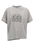 Balenciaga Gray Cotton T-Shirt Balenciaga