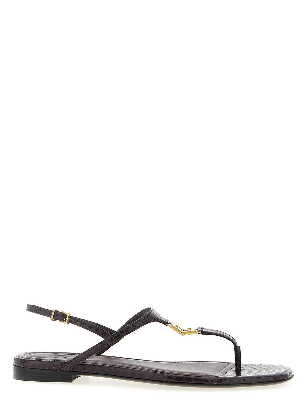 Fendi Purple Elastane Flat Sandals Fendi