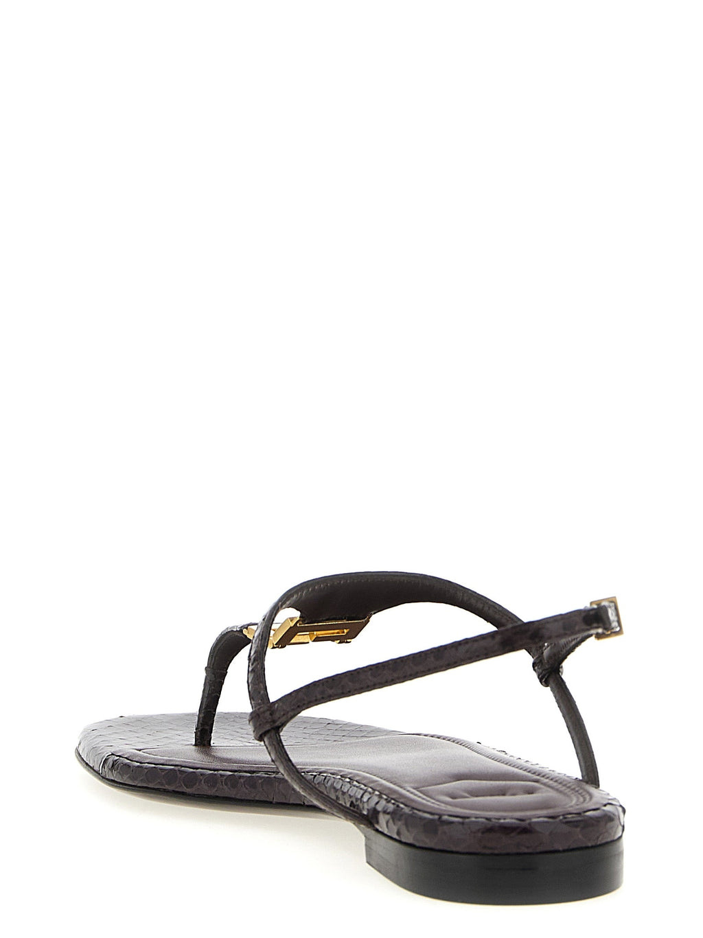 Fendi Purple Elastane Flat Sandals Fendi