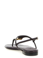 Fendi Purple Elastane Flat Sandals Fendi
