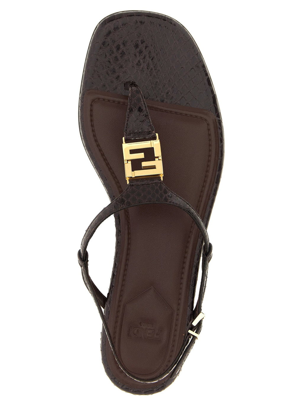 Fendi Purple Elastane Flat Sandals Fendi