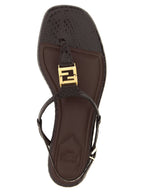Fendi Purple Elastane Flat Sandals Fendi