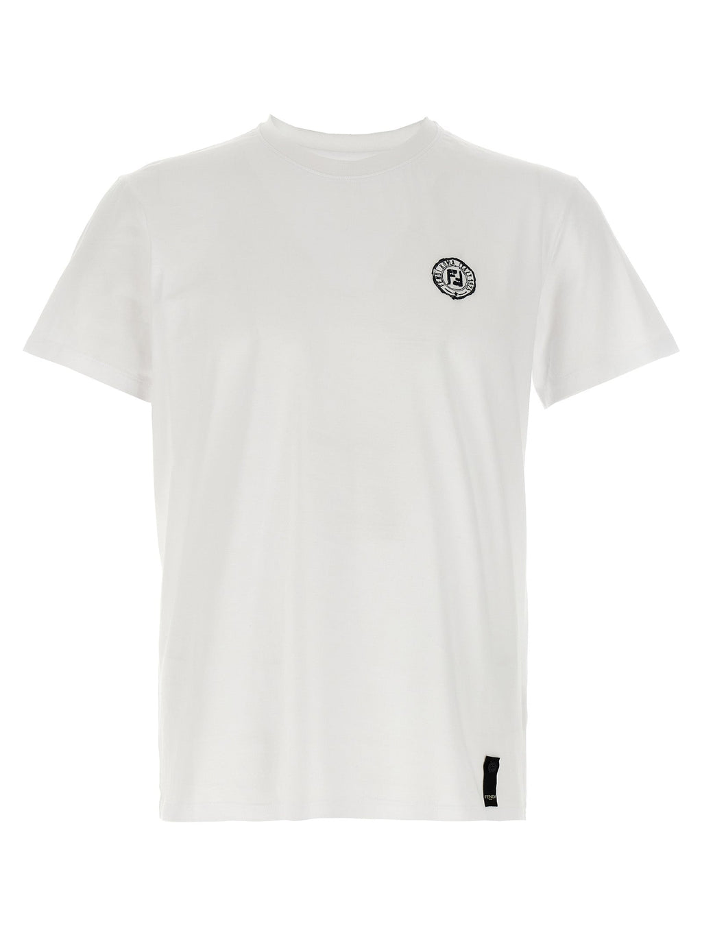 Fendi White Cotton T-Shirt Fendi