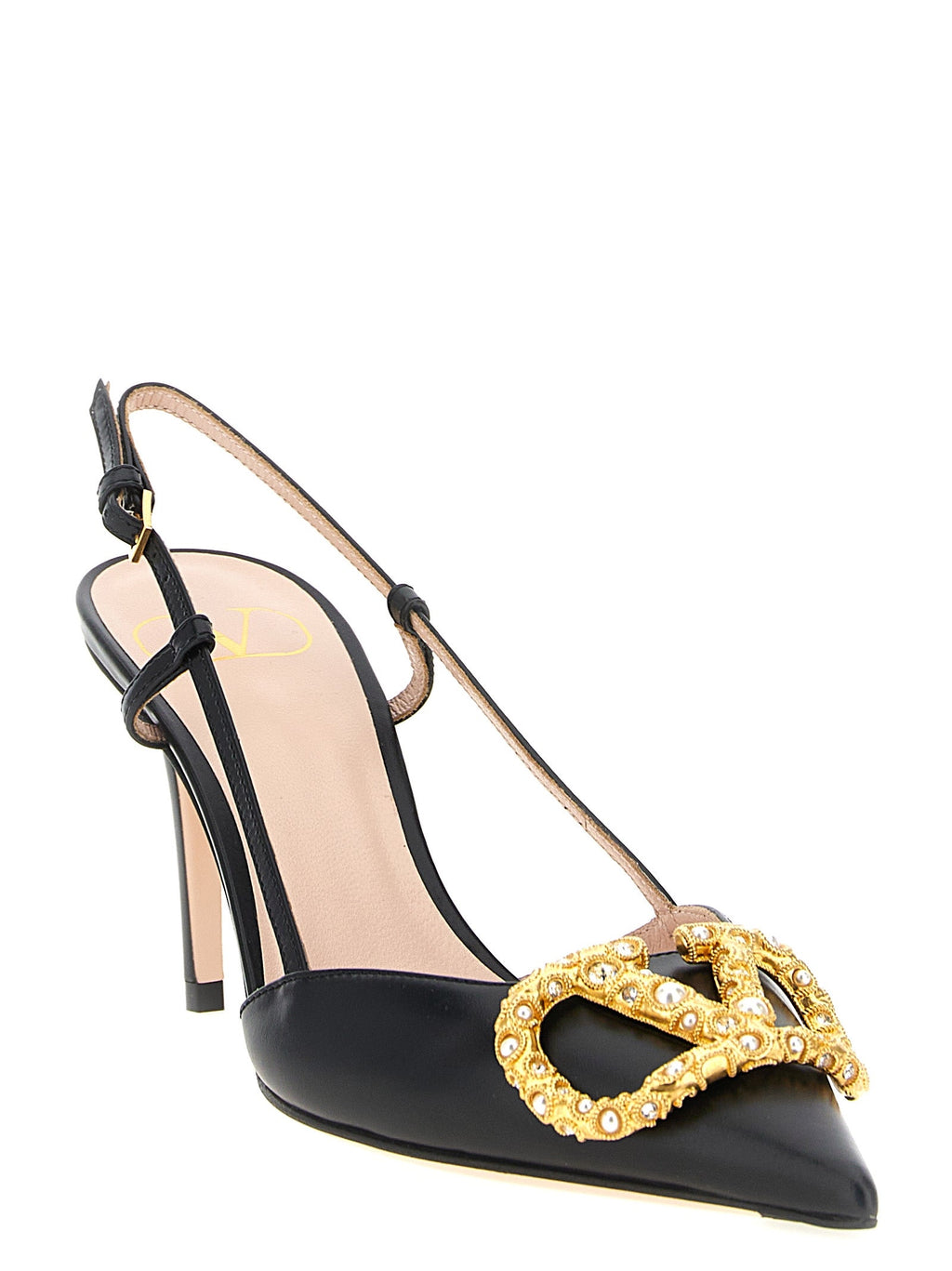 Valentino Garavani Black Calfskin High Heel Pumps Valentino Garavani