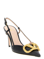 Valentino Garavani Black Calfskin High Heel Pumps Valentino Garavani