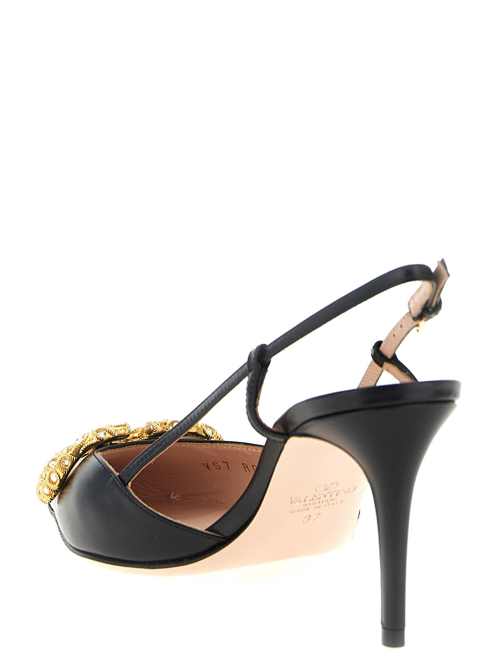 Valentino Garavani Black Calfskin High Heel Pumps Valentino Garavani