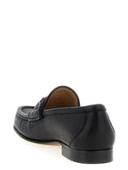 Valentino Garavani Black Buffalo Leather Slip-On Loafers Valentino Garavani