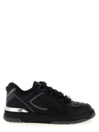 Versace Black Calfskin Athletic Sneakers Versace