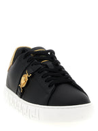 Versace Black Nylon Low Top Sneakers Versace