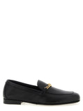 Versace Black Calfskin Slip-On Loafers Versace