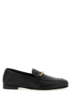 Versace Black Calfskin Slip-On Loafers Versace