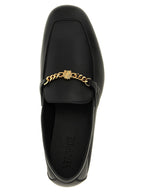 Versace Black Calfskin Slip-On Loafers Versace