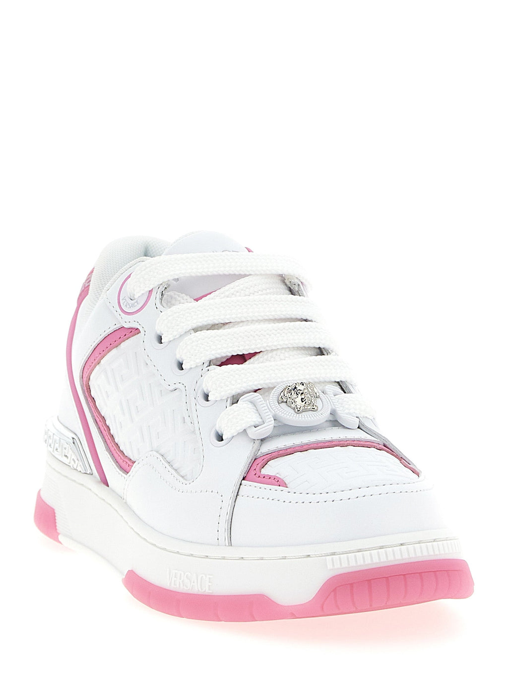 Versace Multicolor Calfskin Athletic Sneakers Versace