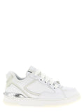 Versace White Calfskin Low Top Sneakers Versace